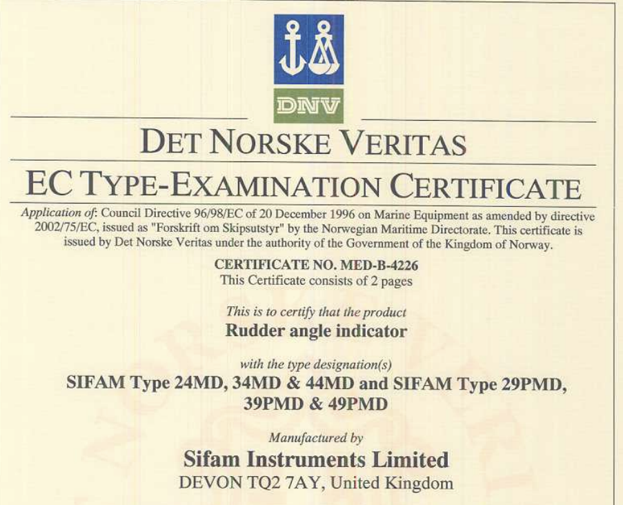 Historic Archive - EC Type-Examination Certificates